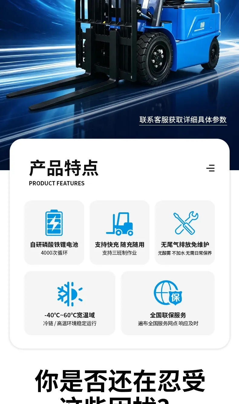 BYD 3.5 طن رافعة شوكية كهربائية(الرقم2)