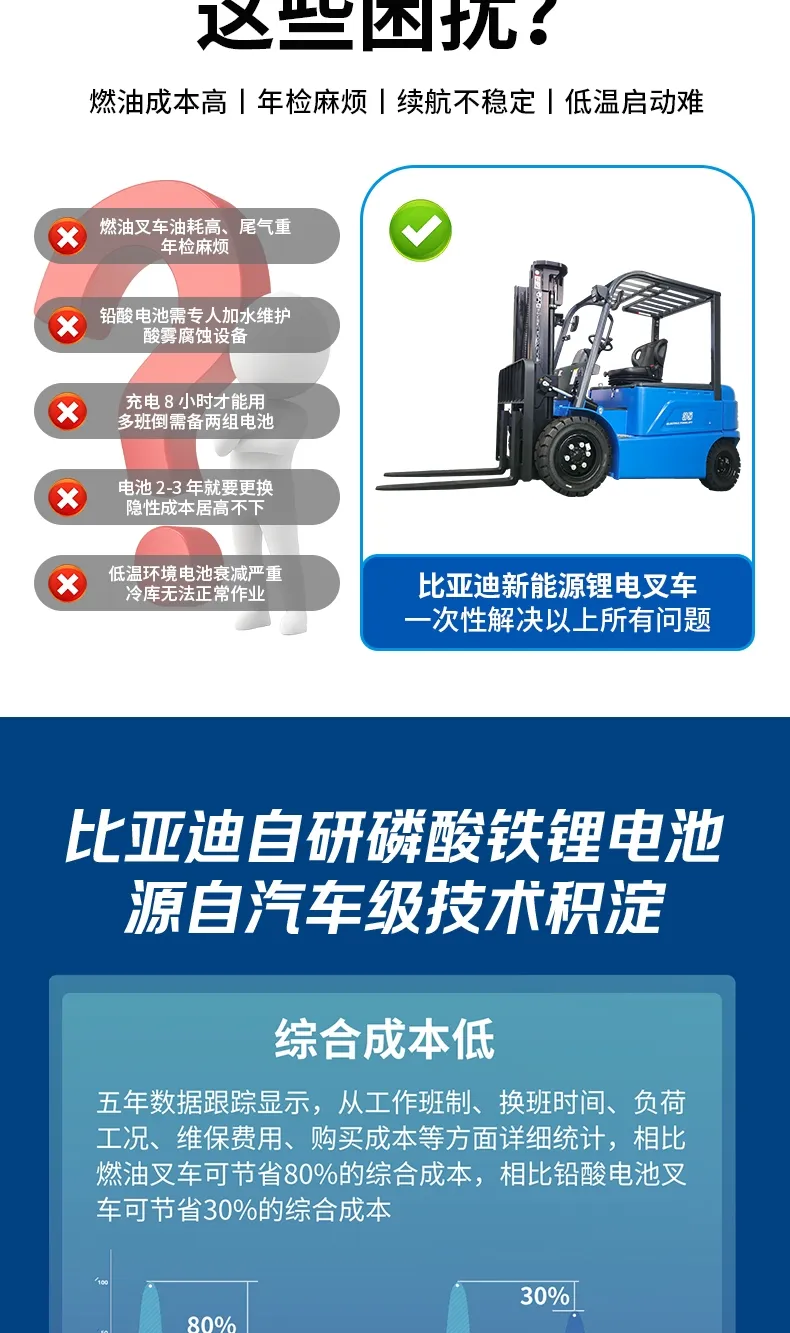 BYD 4 طن رافعة شوكية كهربائية(الرقم3)